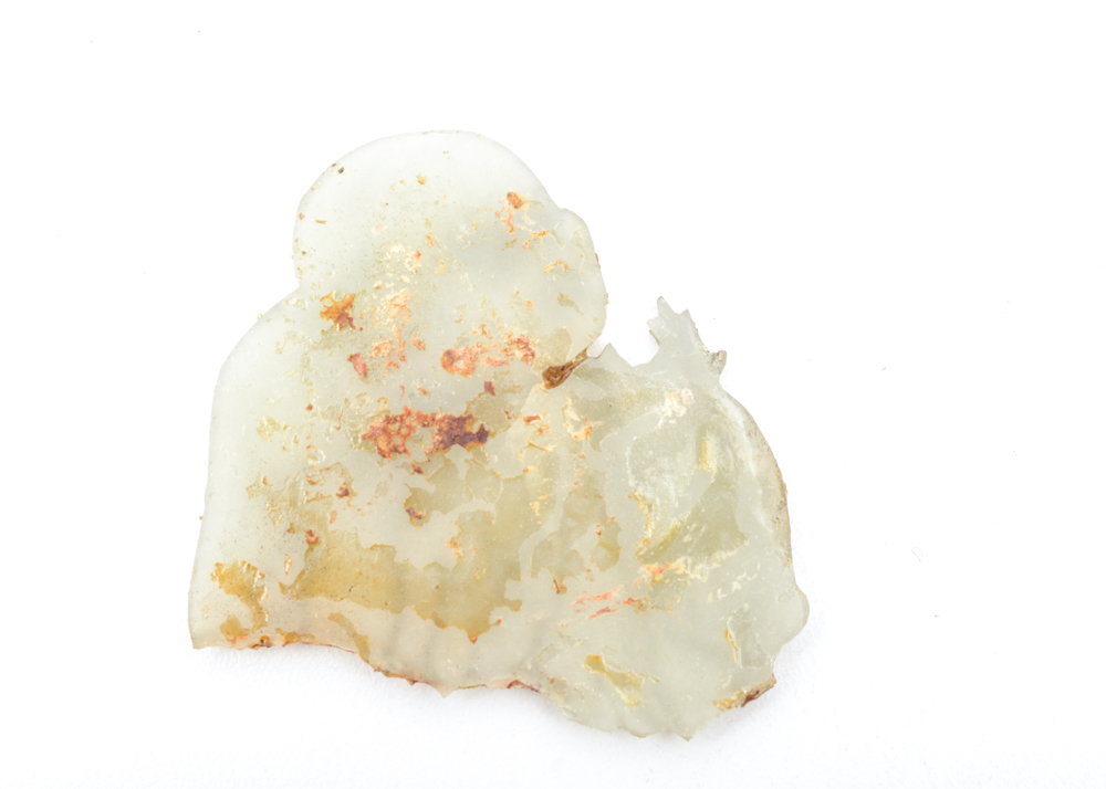 Antique Chinese Wood and Jade Inlay Box