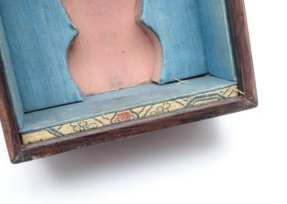 Antique Chinese Wood and Jade Inlay Box