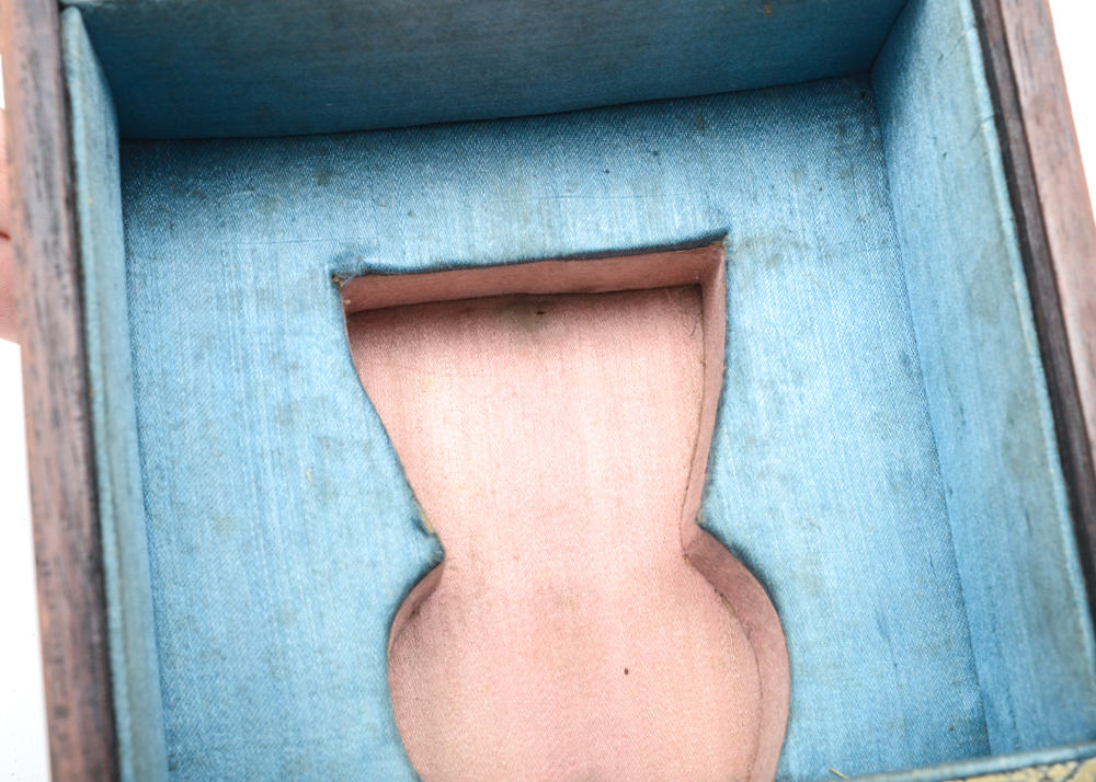 Antique Chinese Wood and Jade Inlay Box