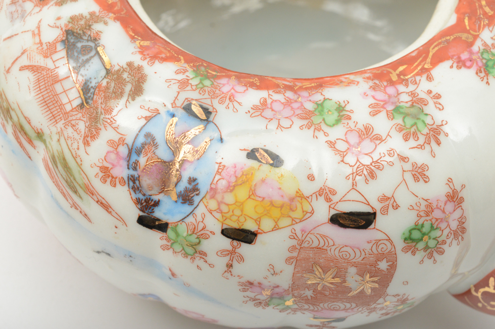 Kutani Japanese Porcelain Tea Service