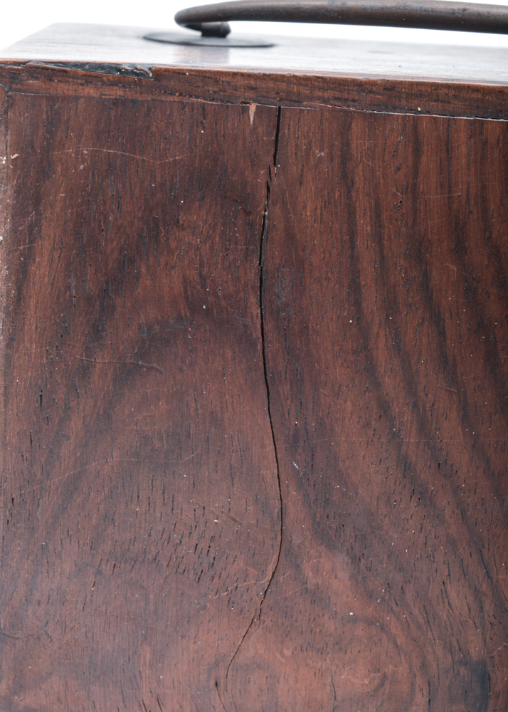 Antique Chinese Wood and Jade Inlay Box