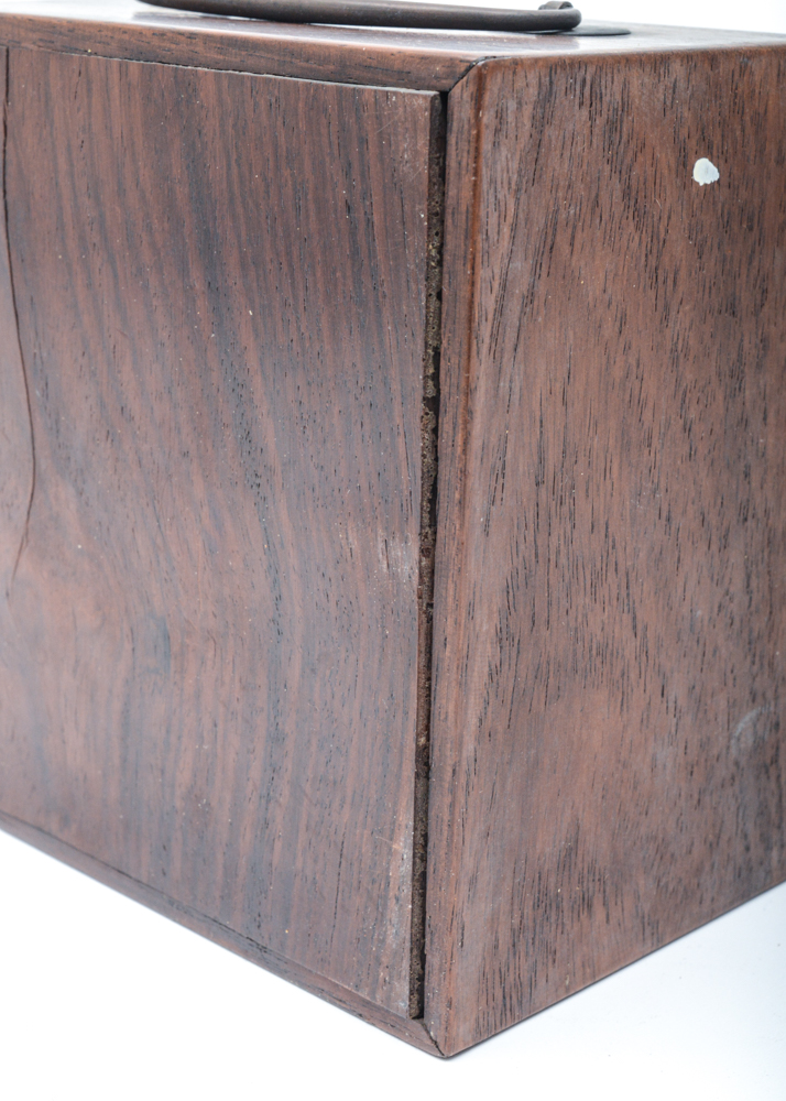 Antique Chinese Wood and Jade Inlay Box