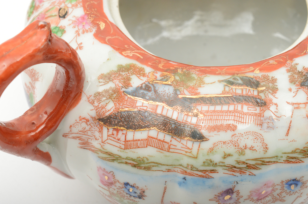 Kutani Japanese Porcelain Tea Service