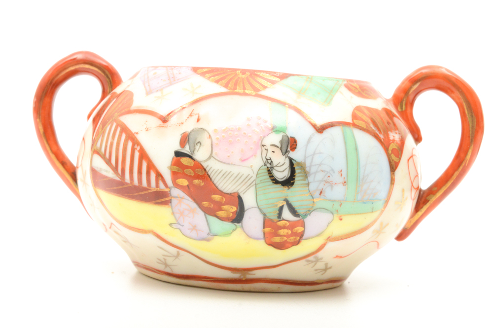 Kutani Japanese Porcelain Tea Service