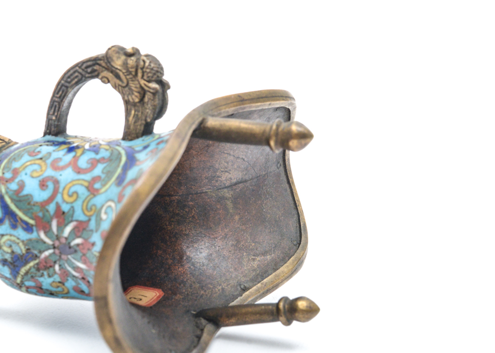 Chinese Qianlong Period Cloisonné Jue Vessel
