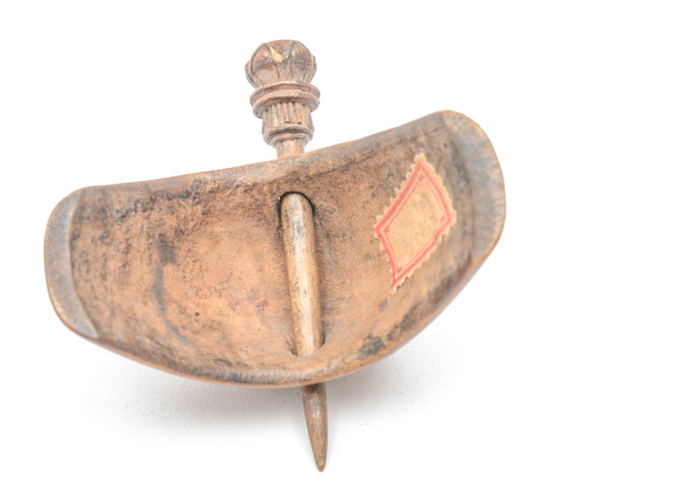 Antique Carved Wood Hair Ornament