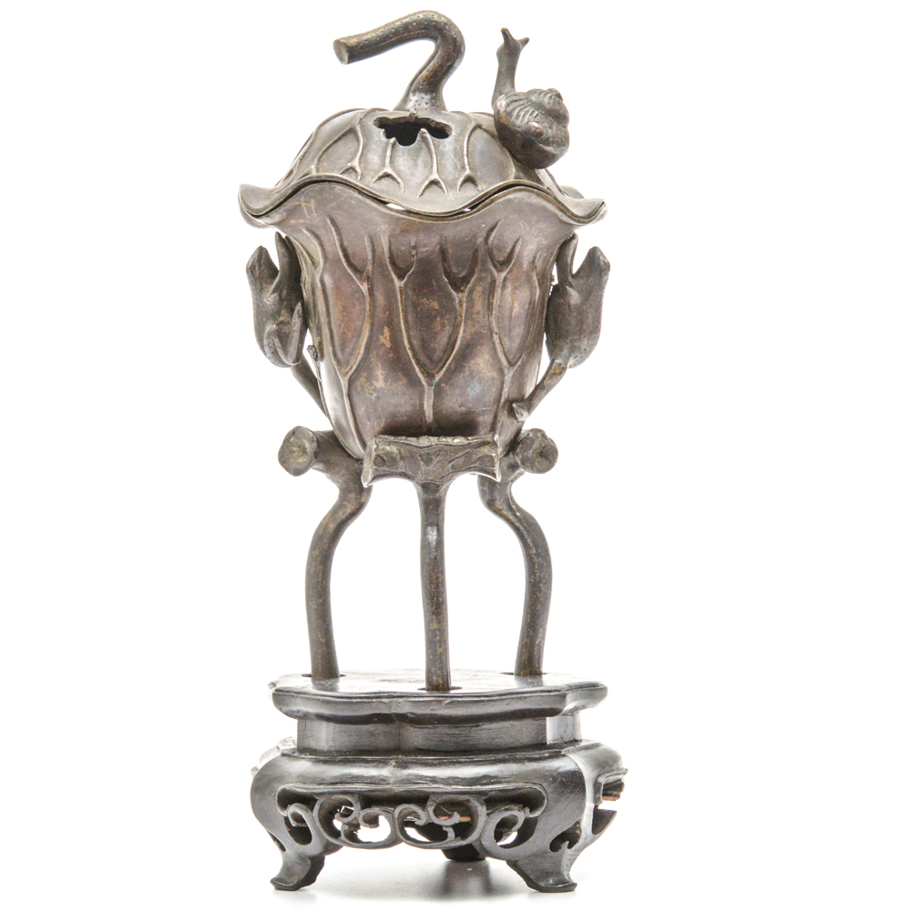 19th Century Chinese Bronze Incense Burner