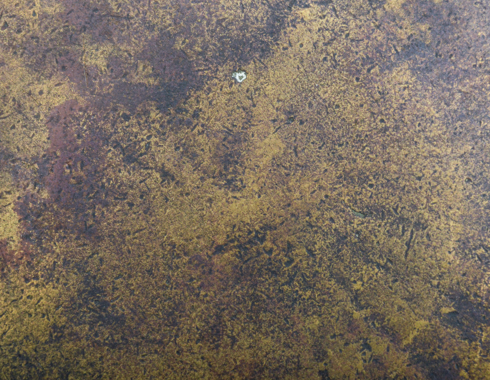 Antique Etched Solid Brass Tray