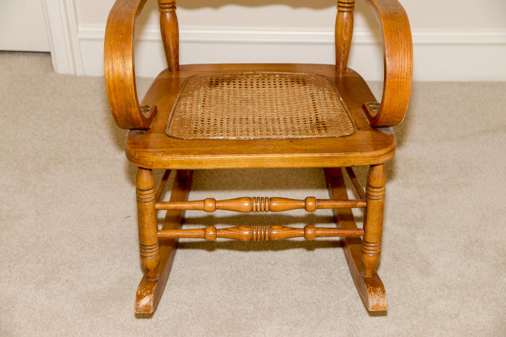 Vintage Oak Rocking Chair