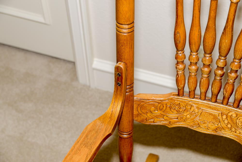 Vintage Oak Rocking Chair