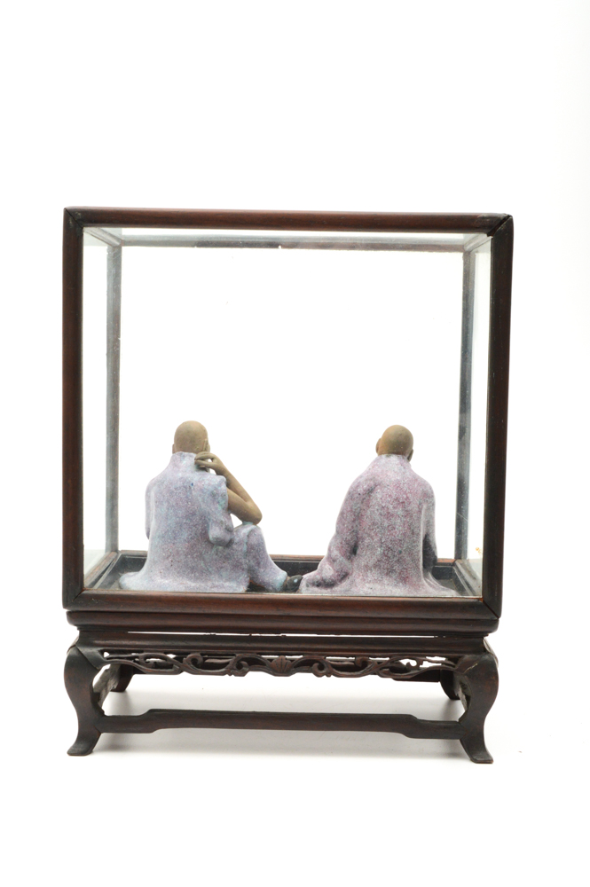 Chinese 19th Century Shiwan Ware Stoneware Figures