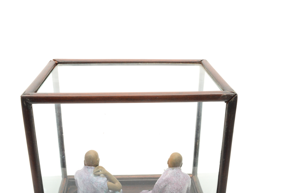 Chinese 19th Century Shiwan Ware Stoneware Figures