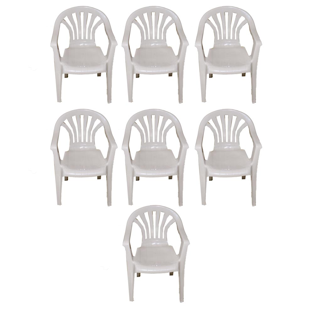 Patio Chairs With Trellis and Landscape Lights