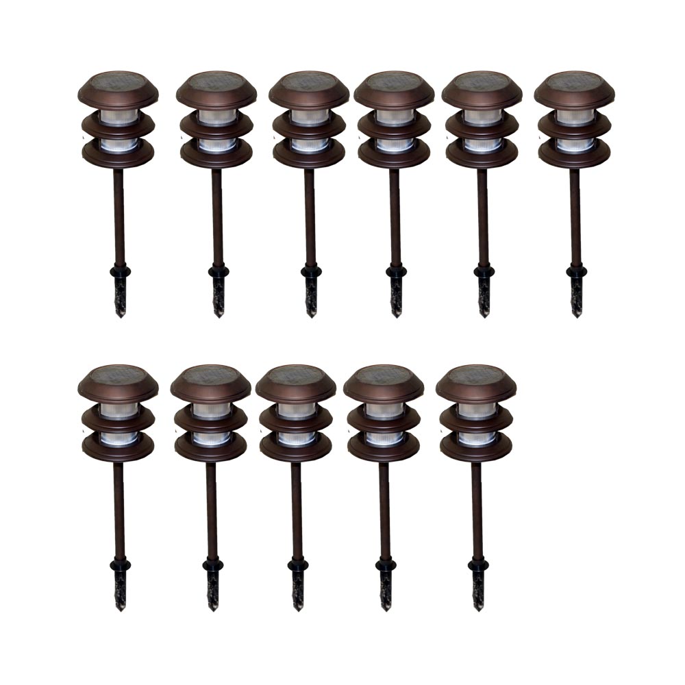 Patio Chairs With Trellis and Landscape Lights