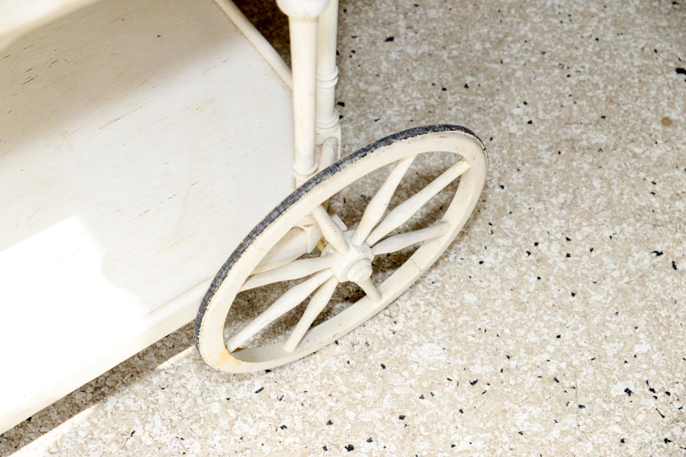 Vintage Wooden Bar Cart