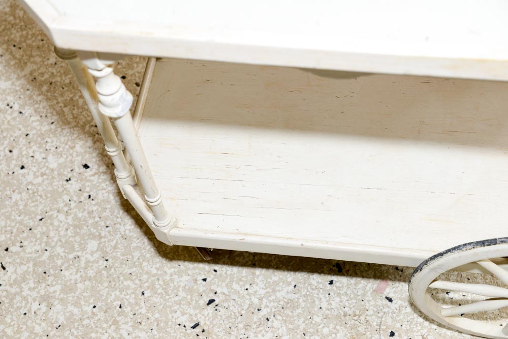 Vintage Wooden Bar Cart