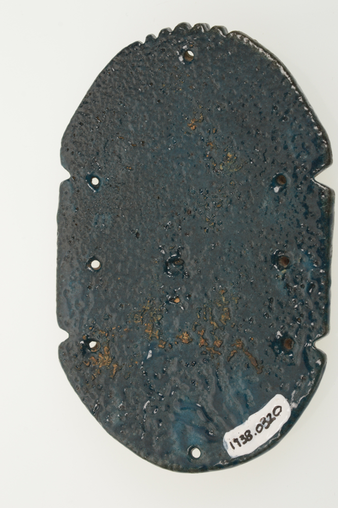 Antique Egyptian Blue Pectoral Scarab