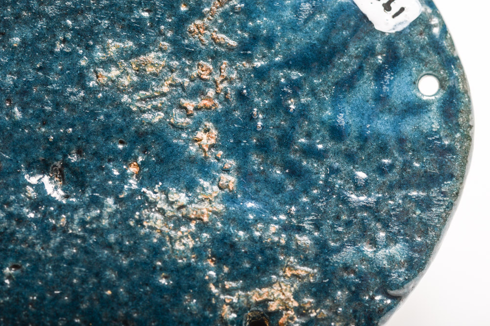 Antique Egyptian Blue Pectoral Scarab