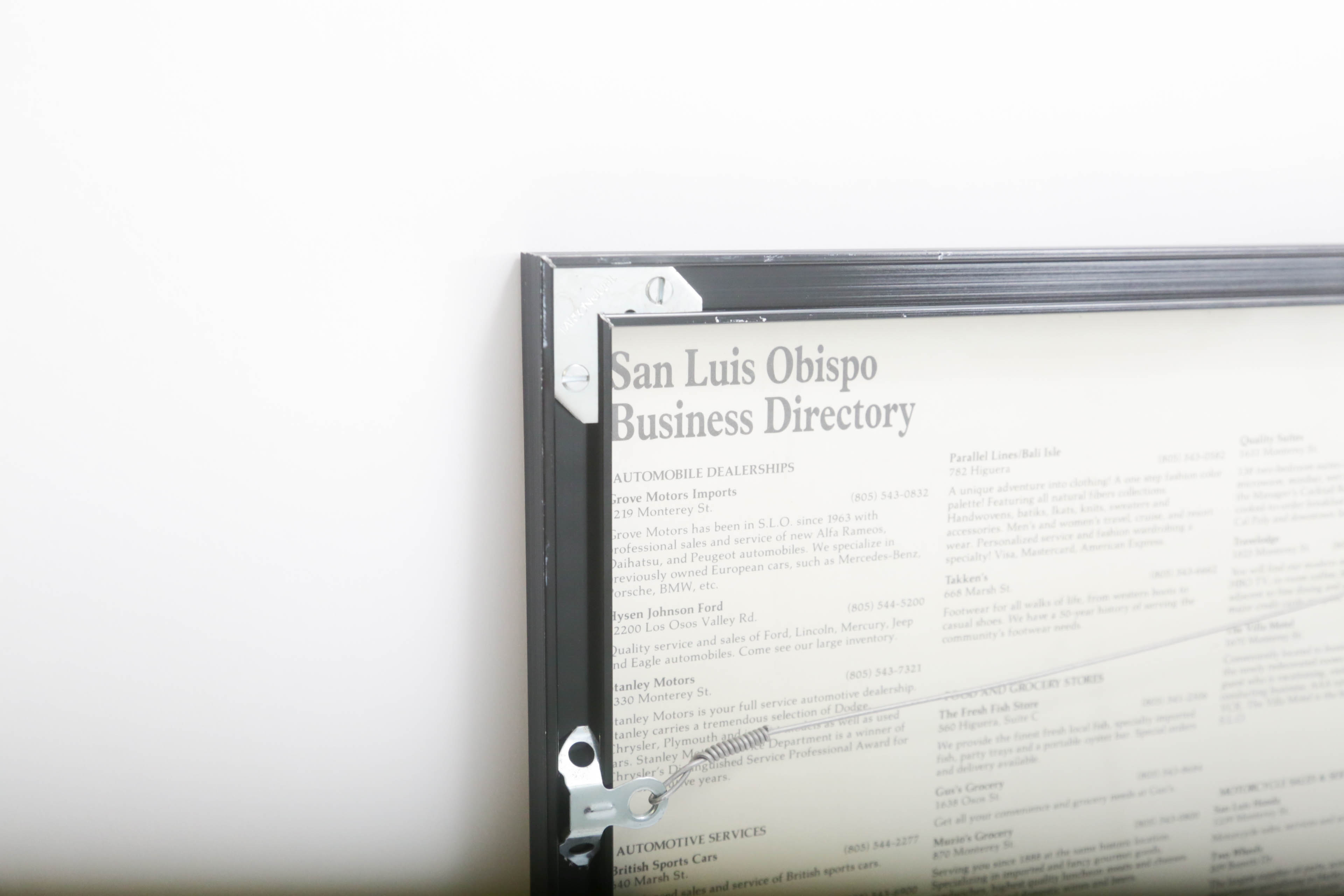 "La Jollaopoly" Board Game and Framed Map of San Luis Obispo