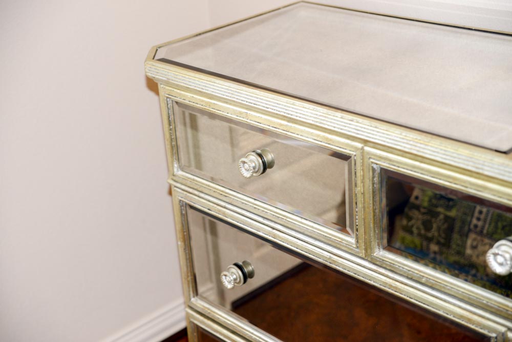 Hollywood Regency-Style Mirrored Dresser