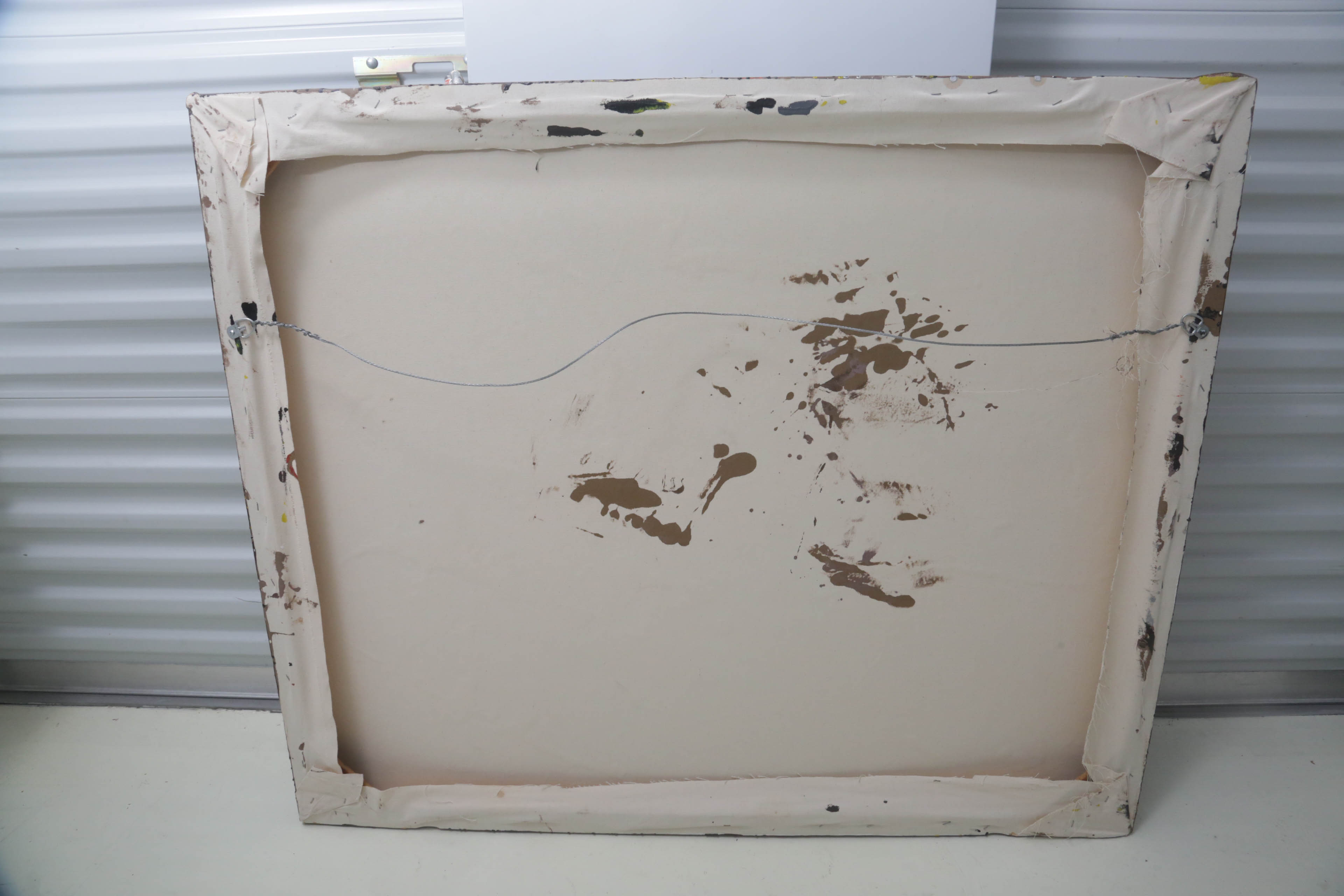 Carl Cacono Oil Painting of Abstract Composition