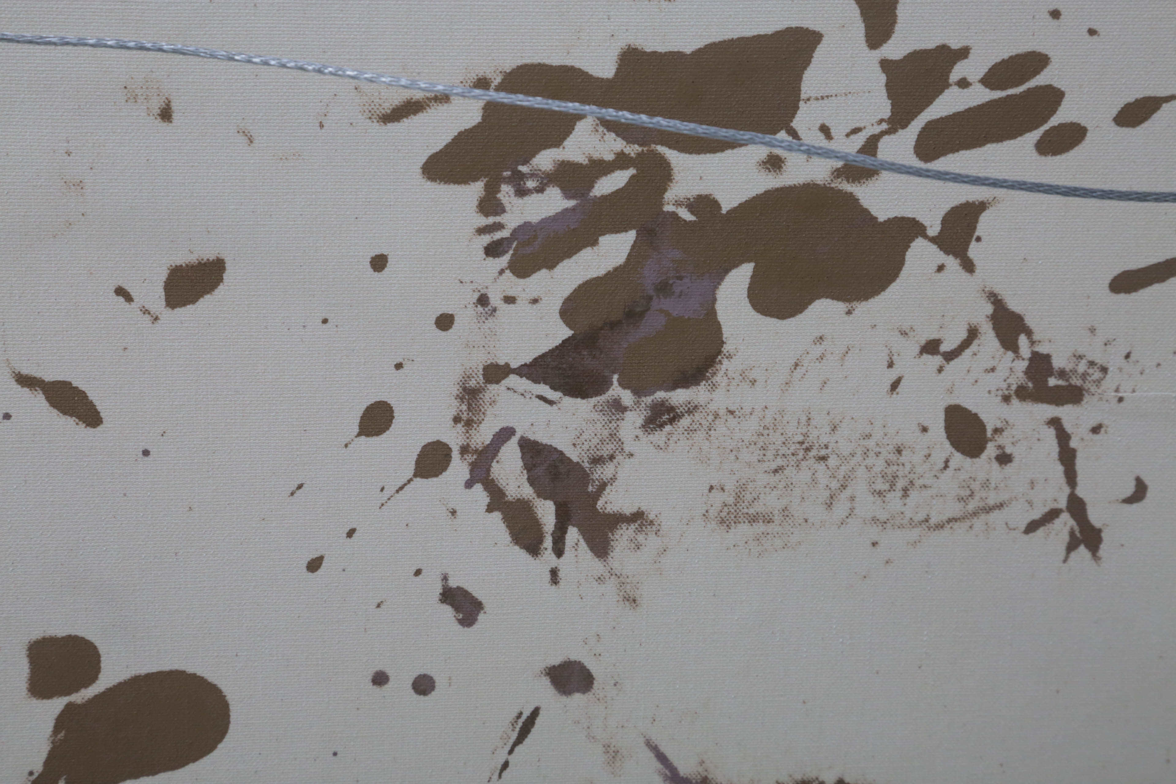 Carl Cacono Oil Painting of Abstract Composition