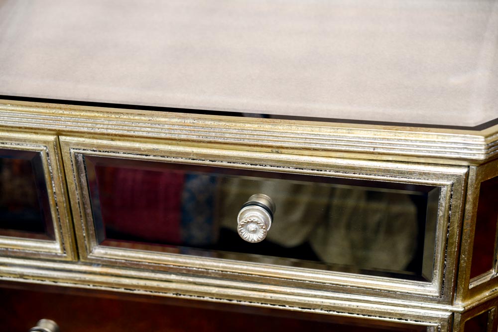 Hollywood Regency-Style Mirrored Dresser