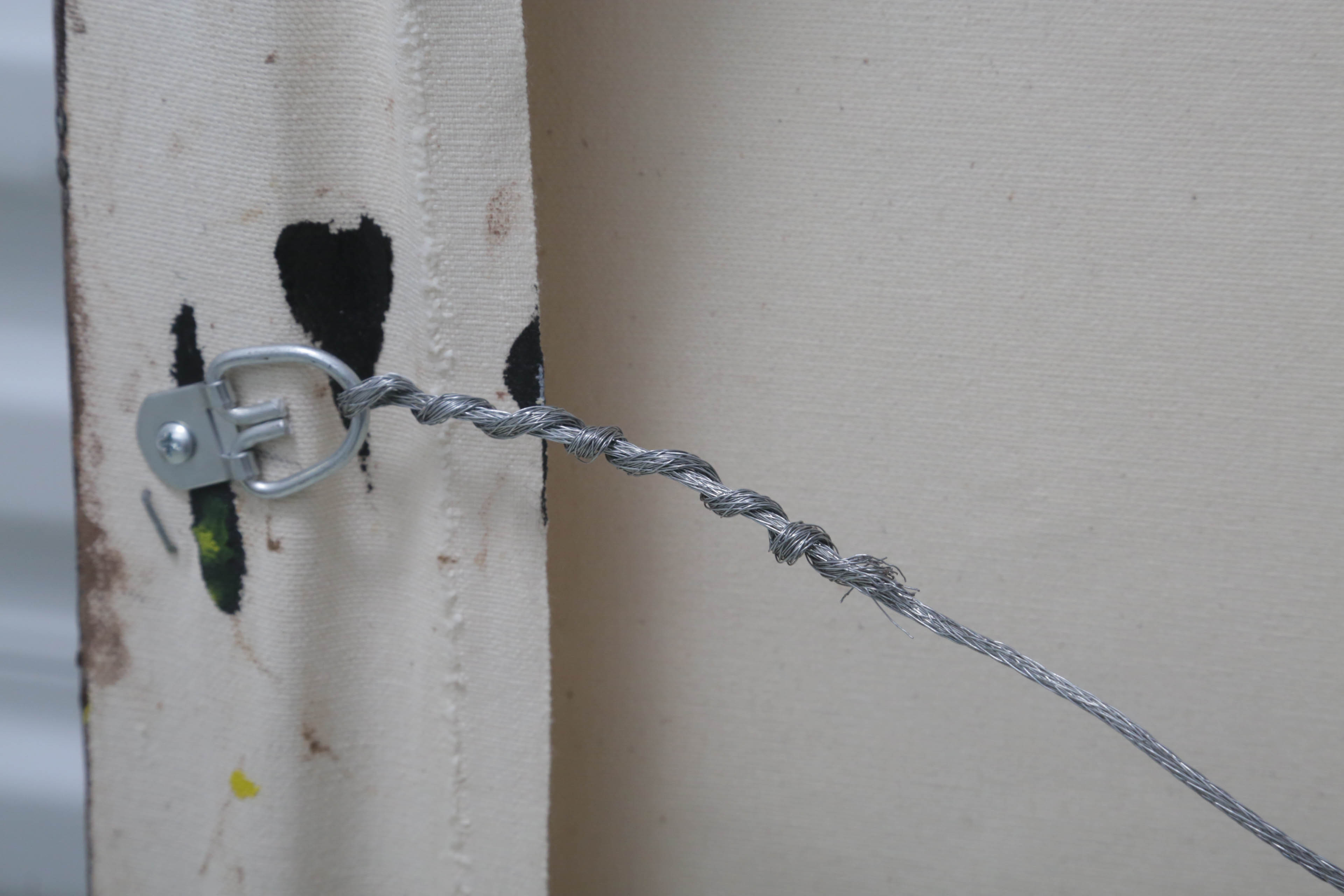 Carl Cacono Oil Painting of Abstract Composition