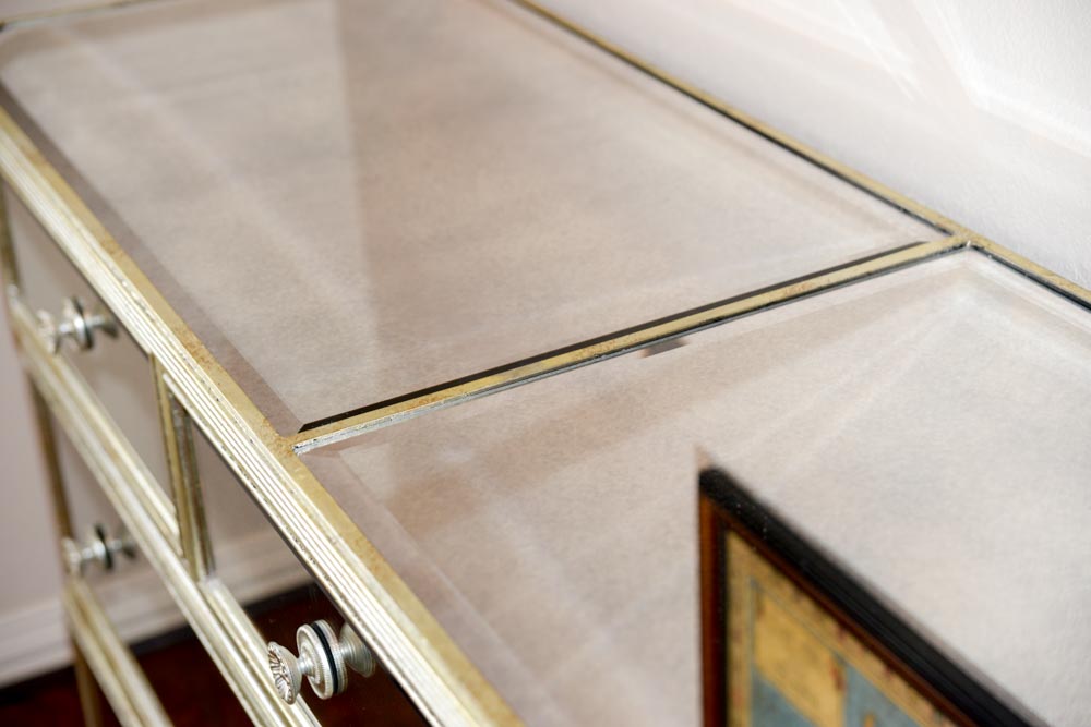 Hollywood Regency-Style Mirrored Dresser