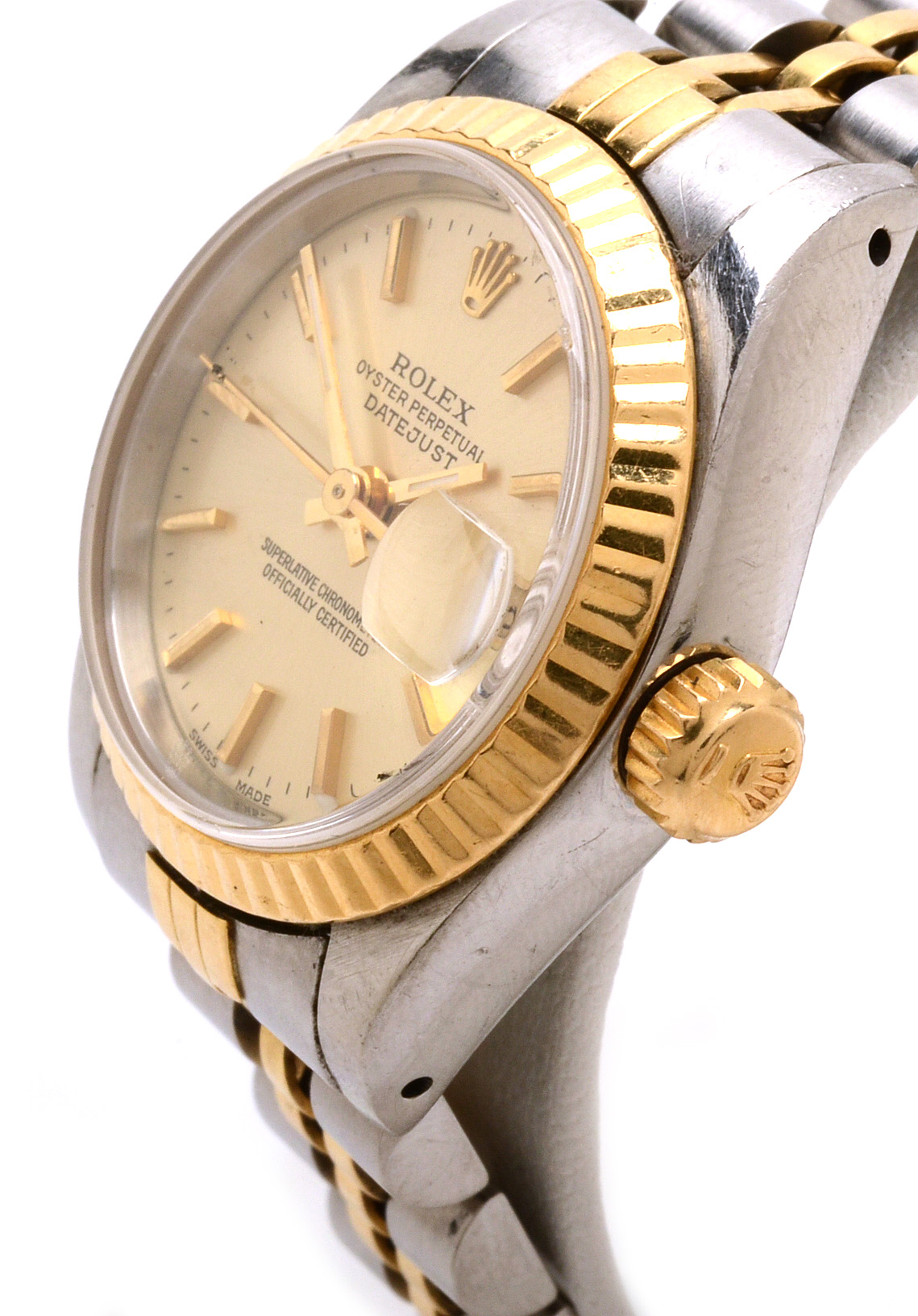 Rolex 18K Yellow Gold Stainless Steel Datejust Watch