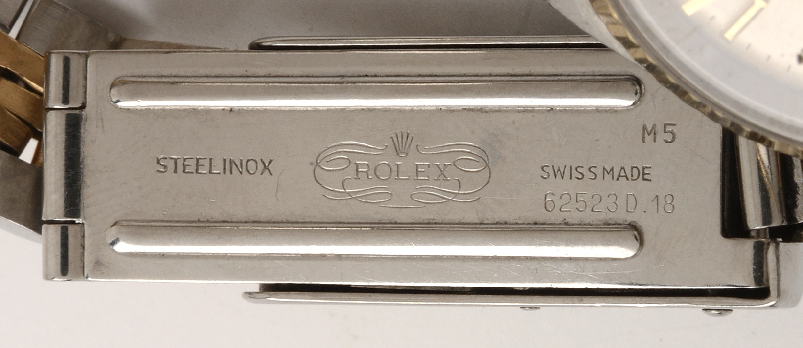 Rolex 18K Yellow Gold Stainless Steel Datejust Watch