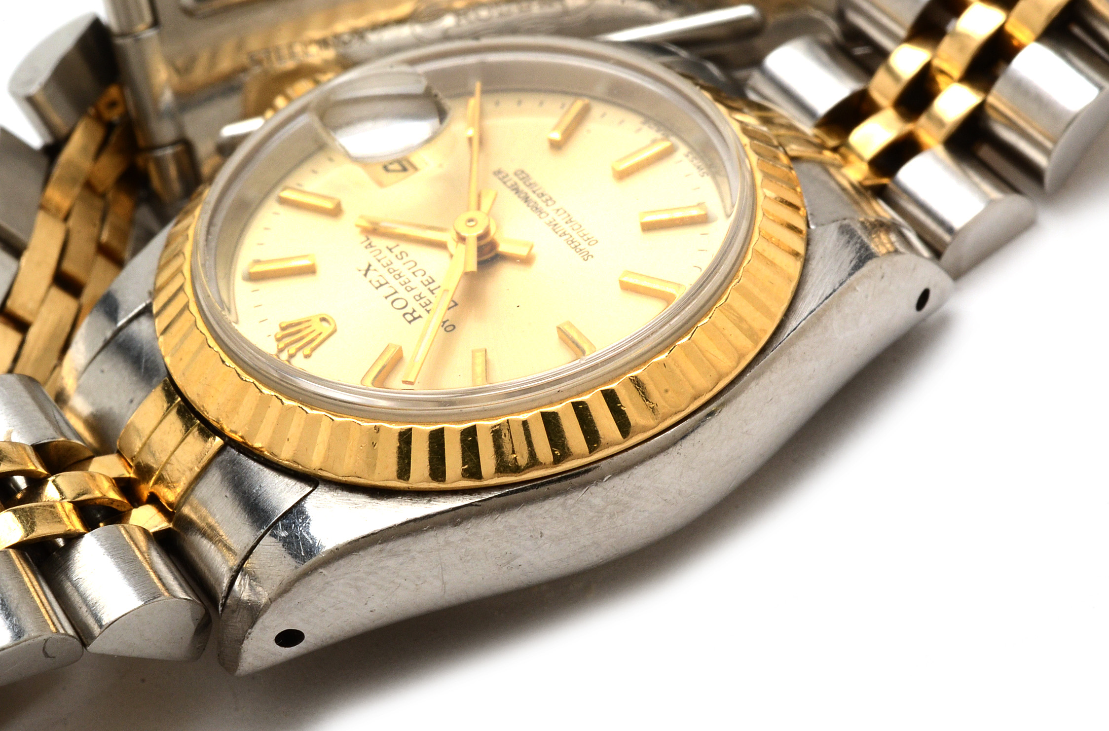 Rolex 18K Yellow Gold Stainless Steel Datejust Watch