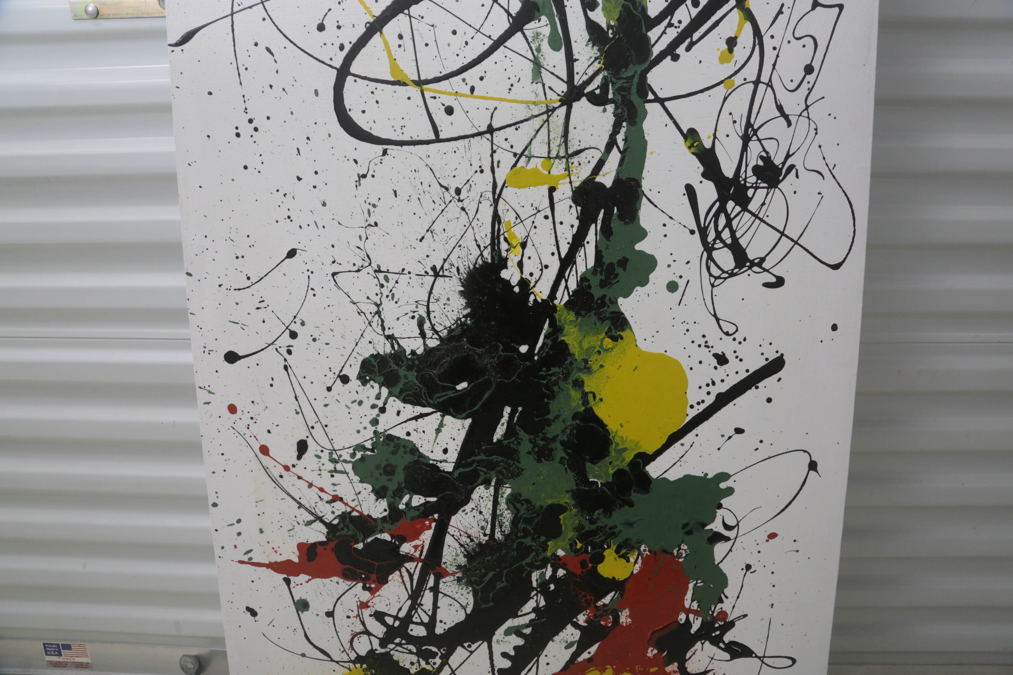 Carl Gacono Oil Painting on Canvas of Abstract Composition