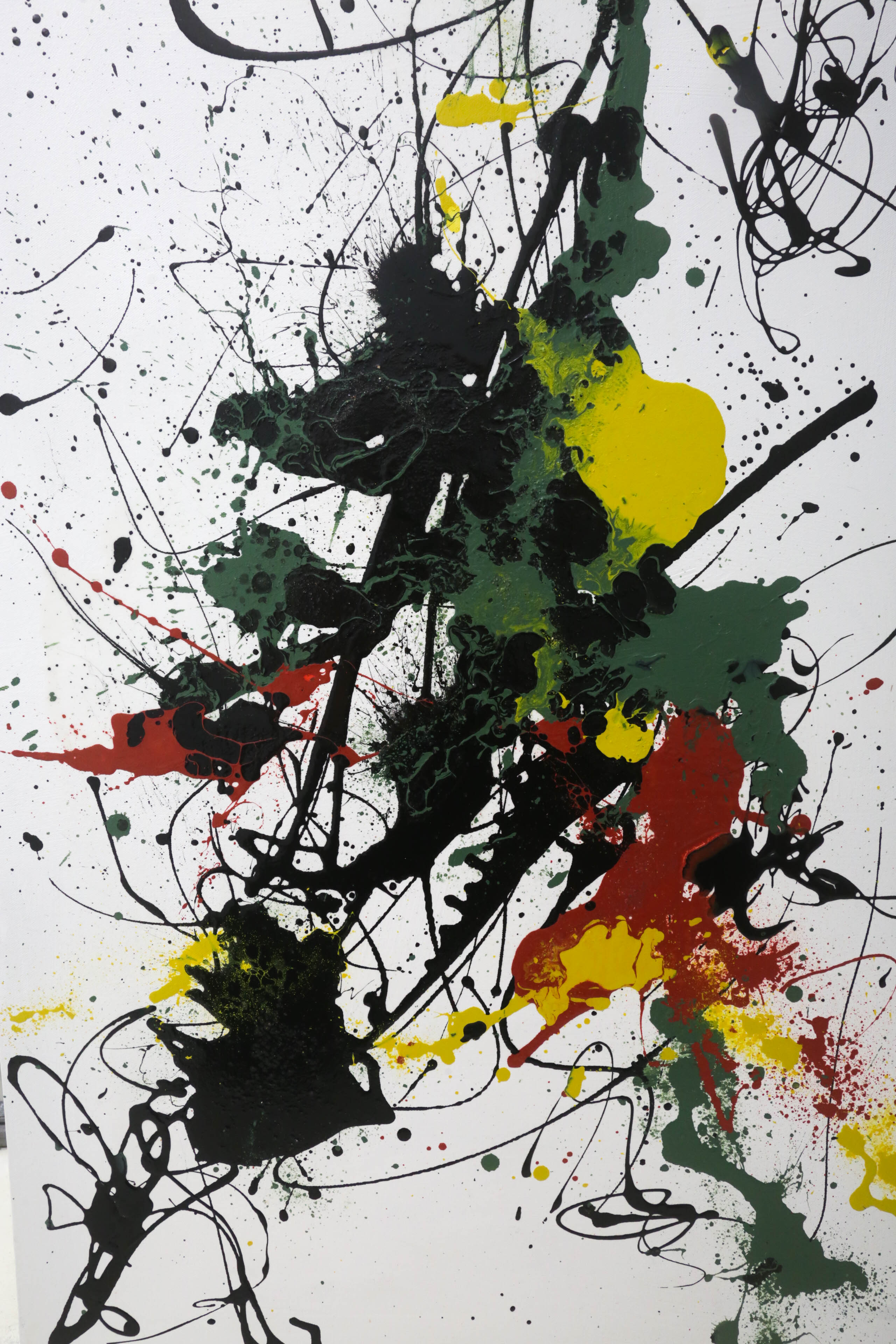 Carl Gacono Oil Painting on Canvas of Abstract Composition