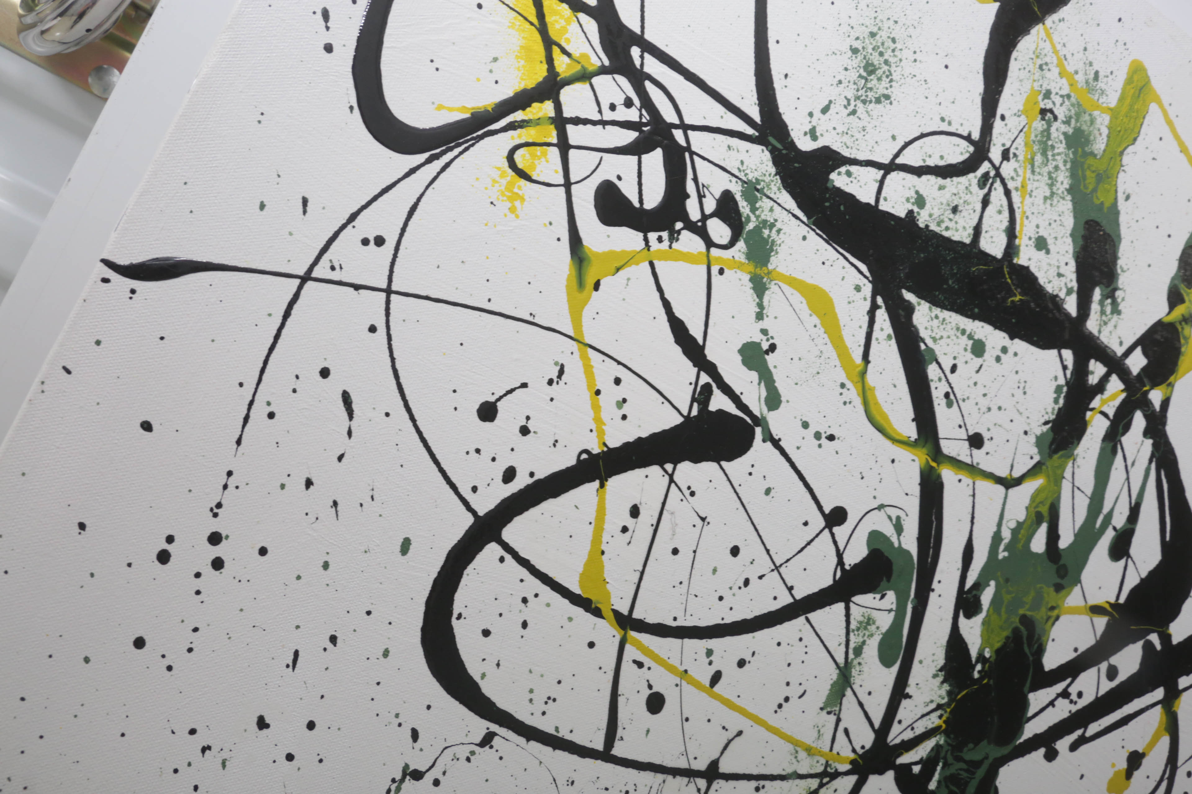 Carl Gacono Oil Painting on Canvas of Abstract Composition