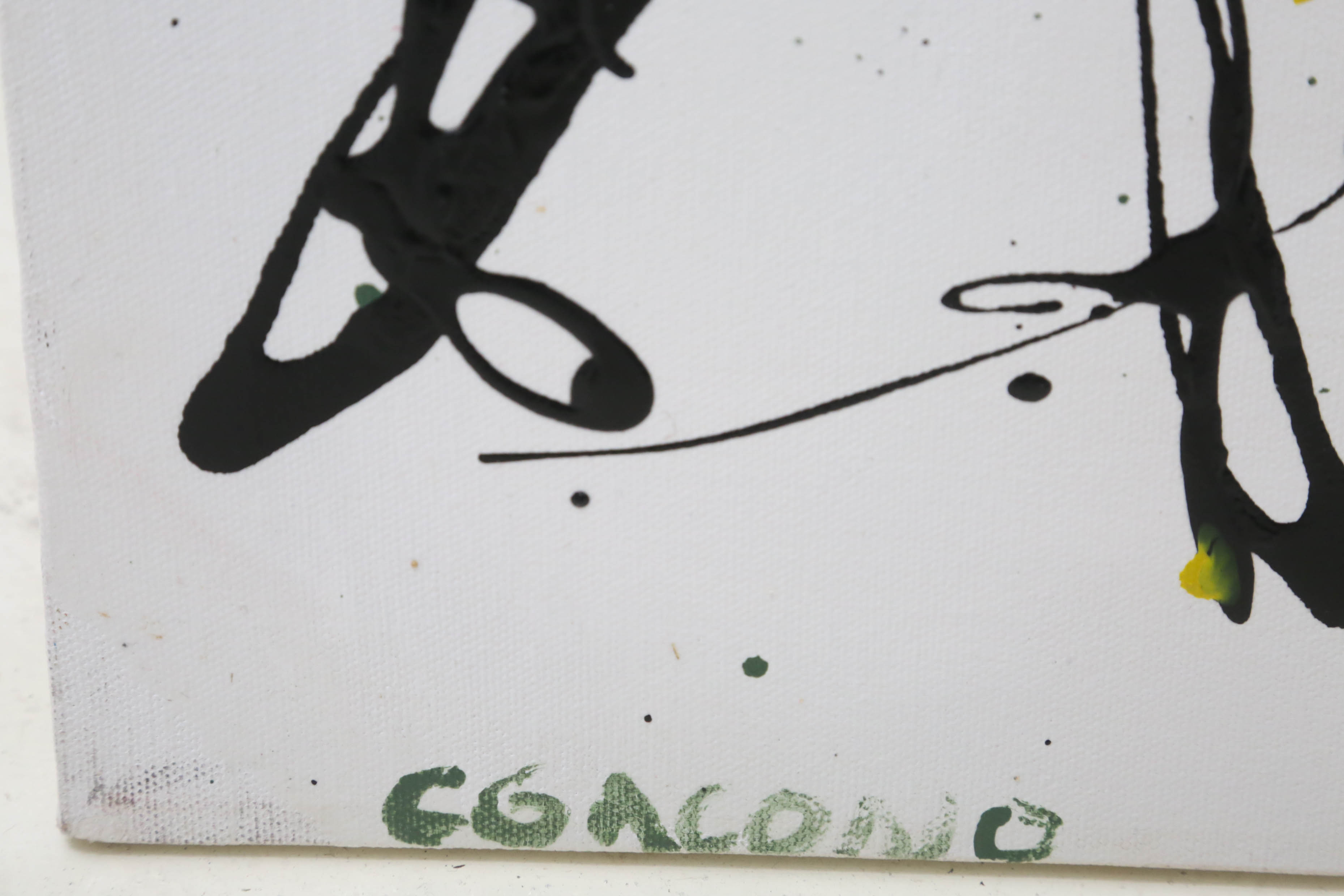 Carl Gacono Oil Painting on Canvas of Abstract Composition