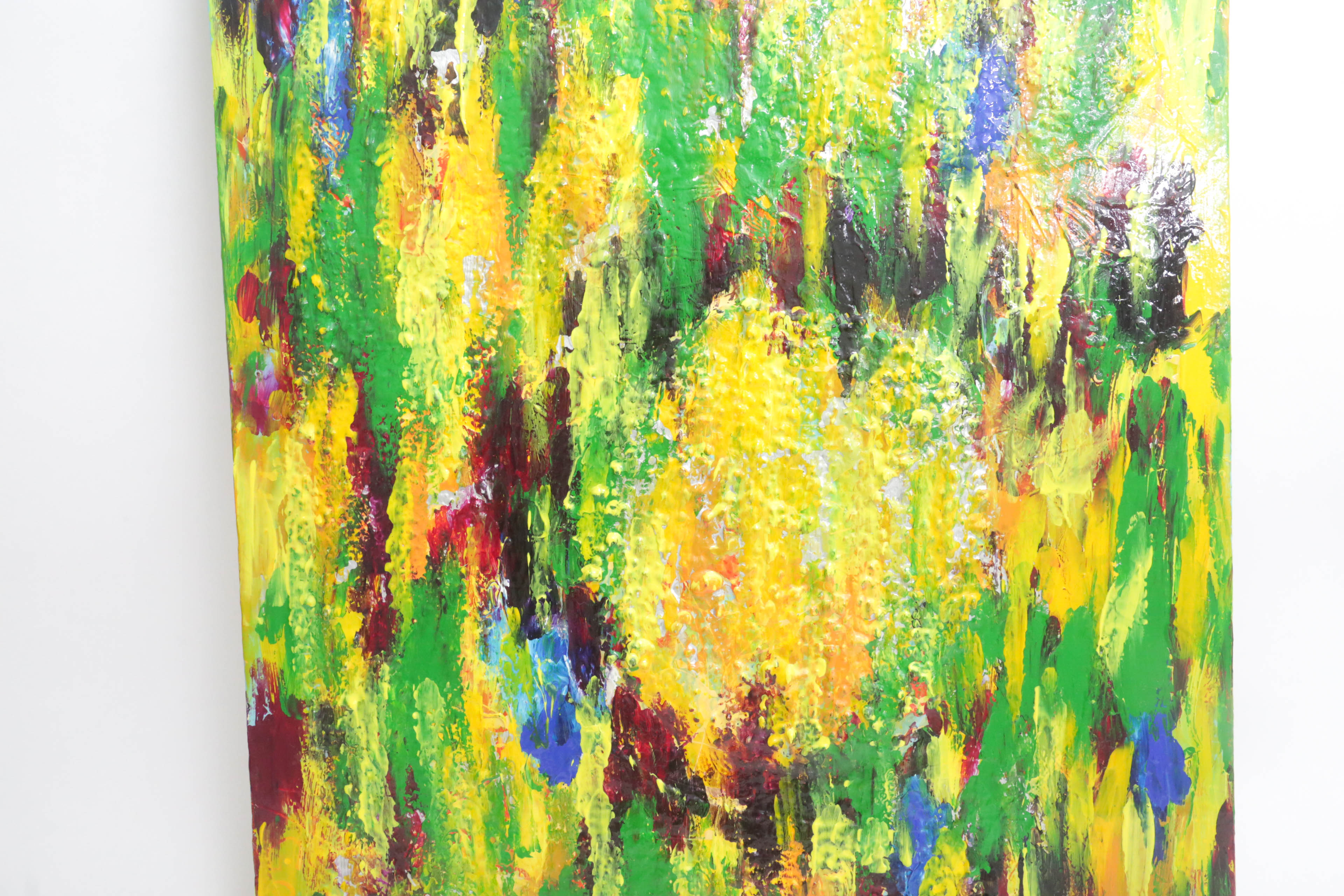 Carl Gacono Oil Painting on Canvas of Abstract Composition