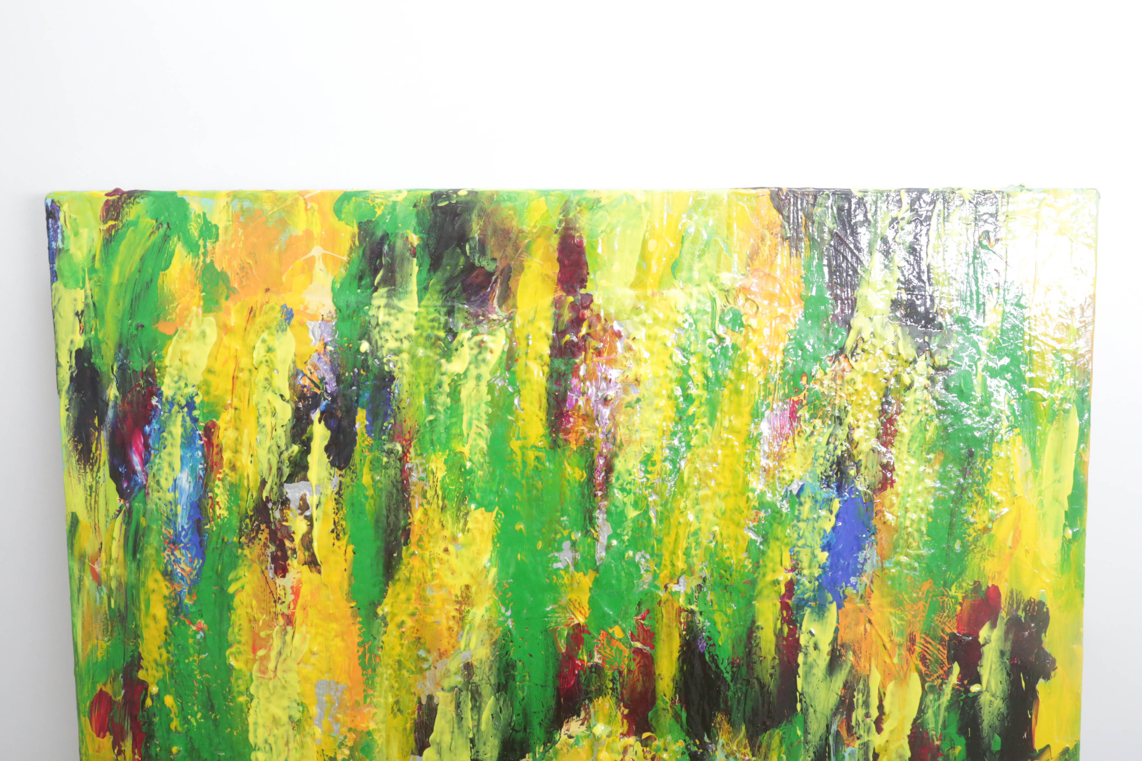 Carl Gacono Oil Painting on Canvas of Abstract Composition