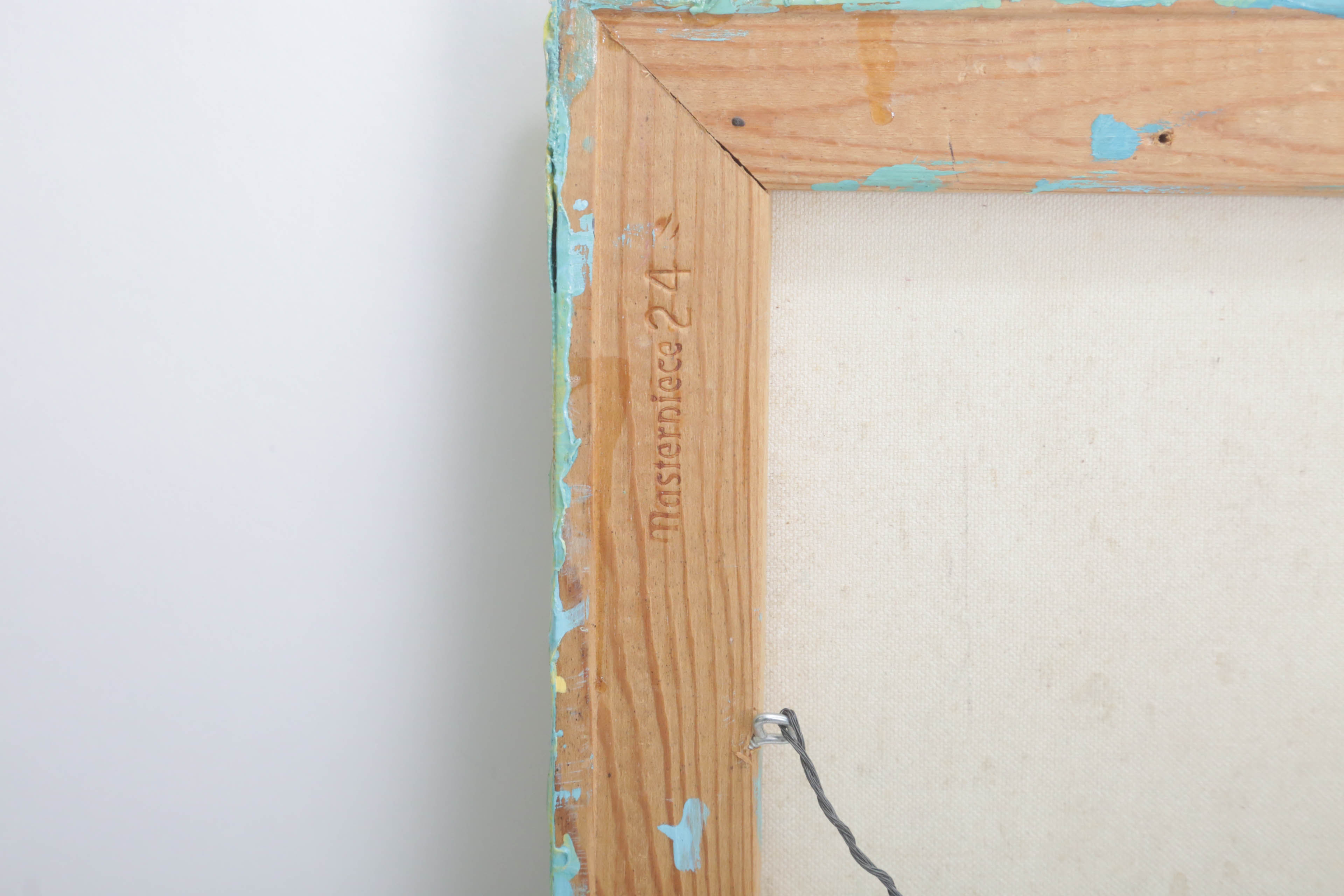 Carl Gacono Oil Painting on Canvas of Abstract Composition