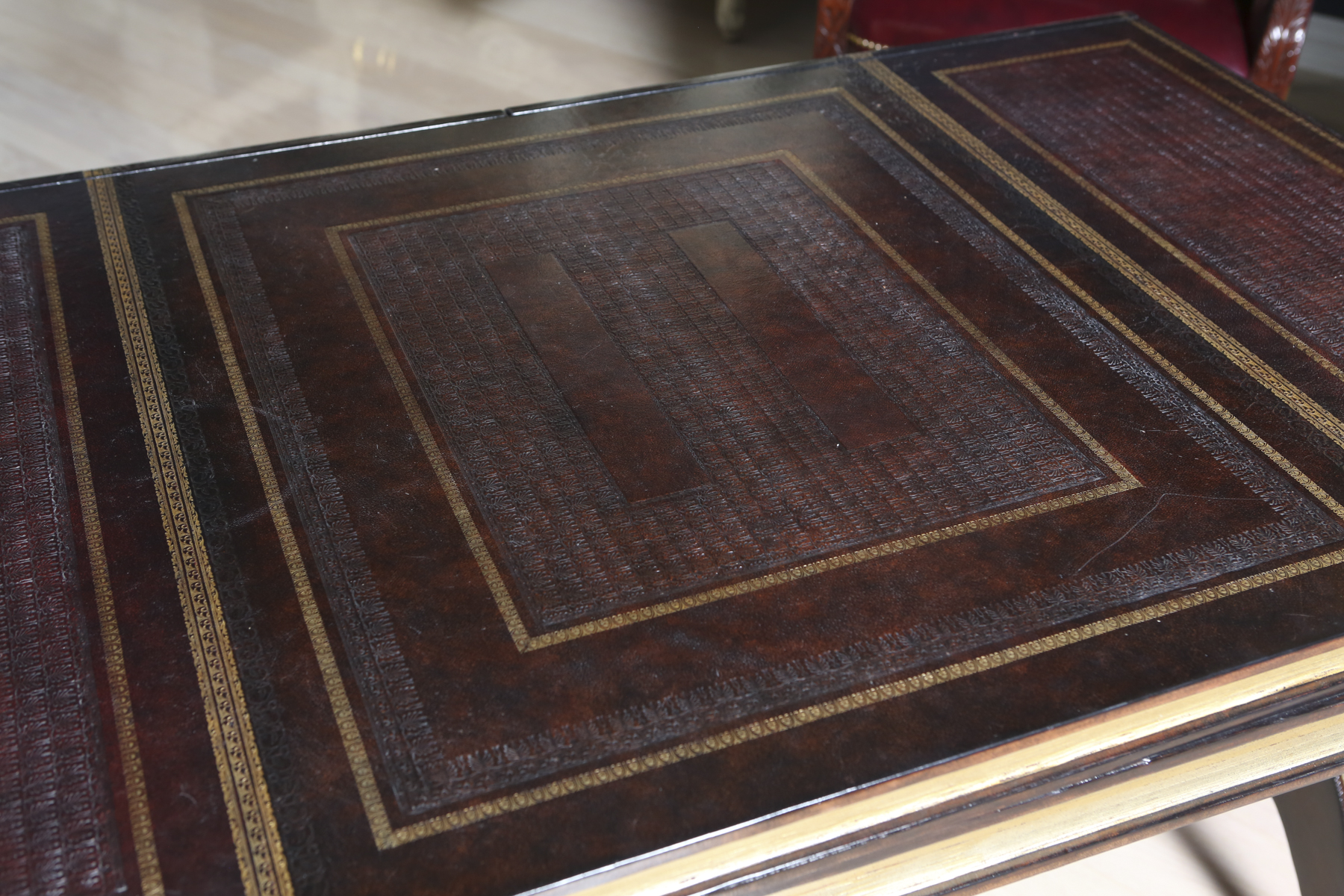 Vintage Maitland Smith English Regency Style Book Desk