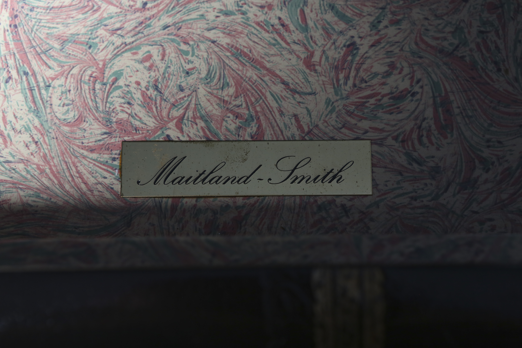 Vintage Maitland Smith English Regency Style Book Desk