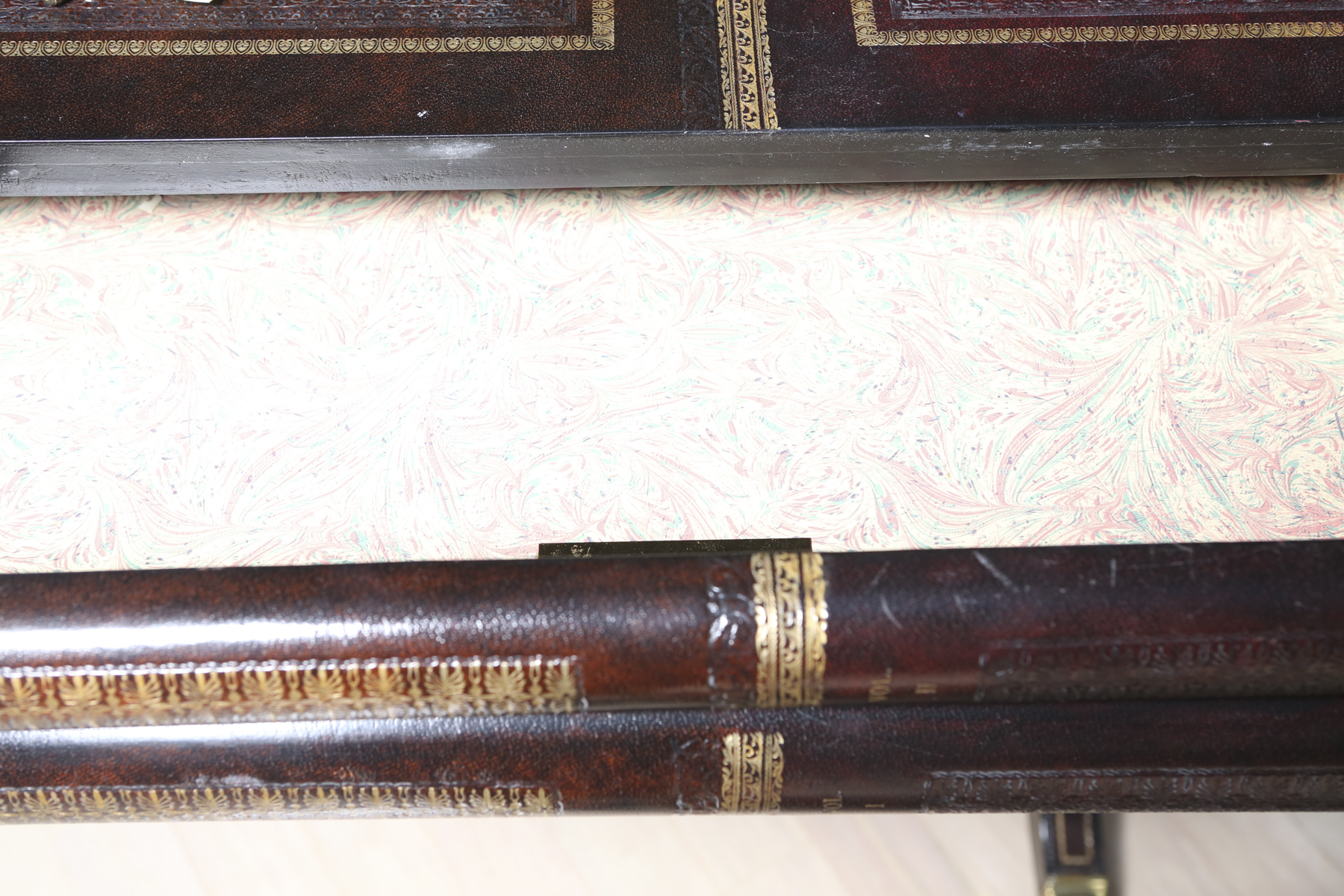 Vintage Maitland Smith English Regency Style Book Desk