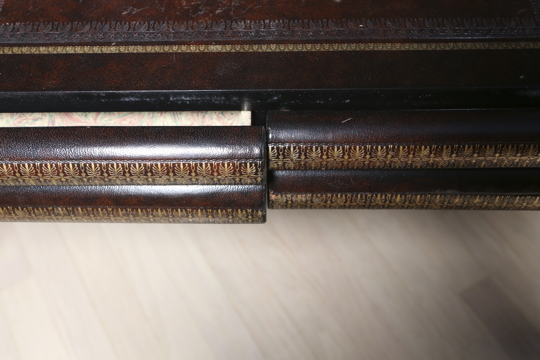 Vintage Maitland Smith English Regency Style Book Desk