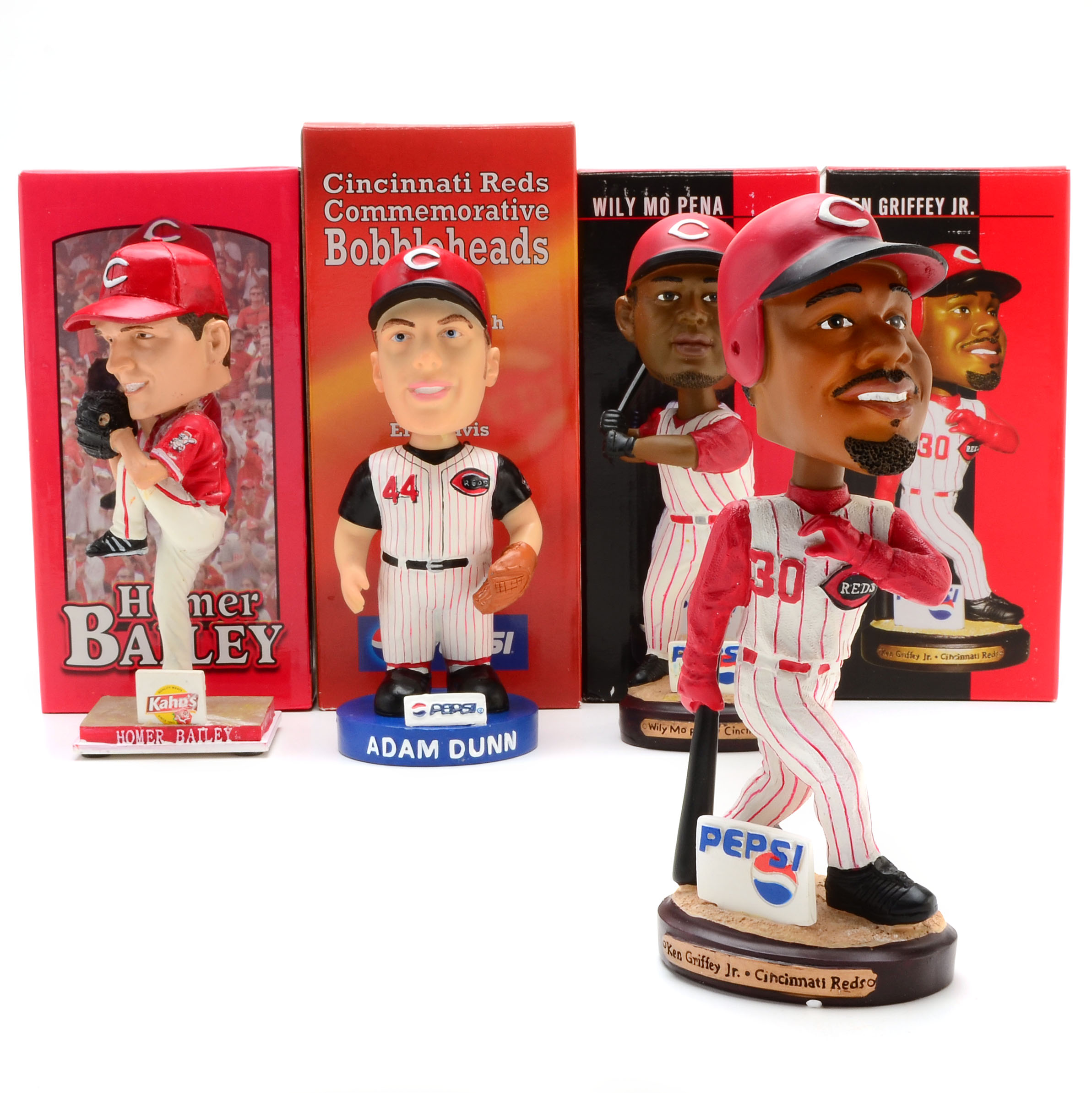 Bailey, Griffey Jr., Pena and Dunn Bobbleheads