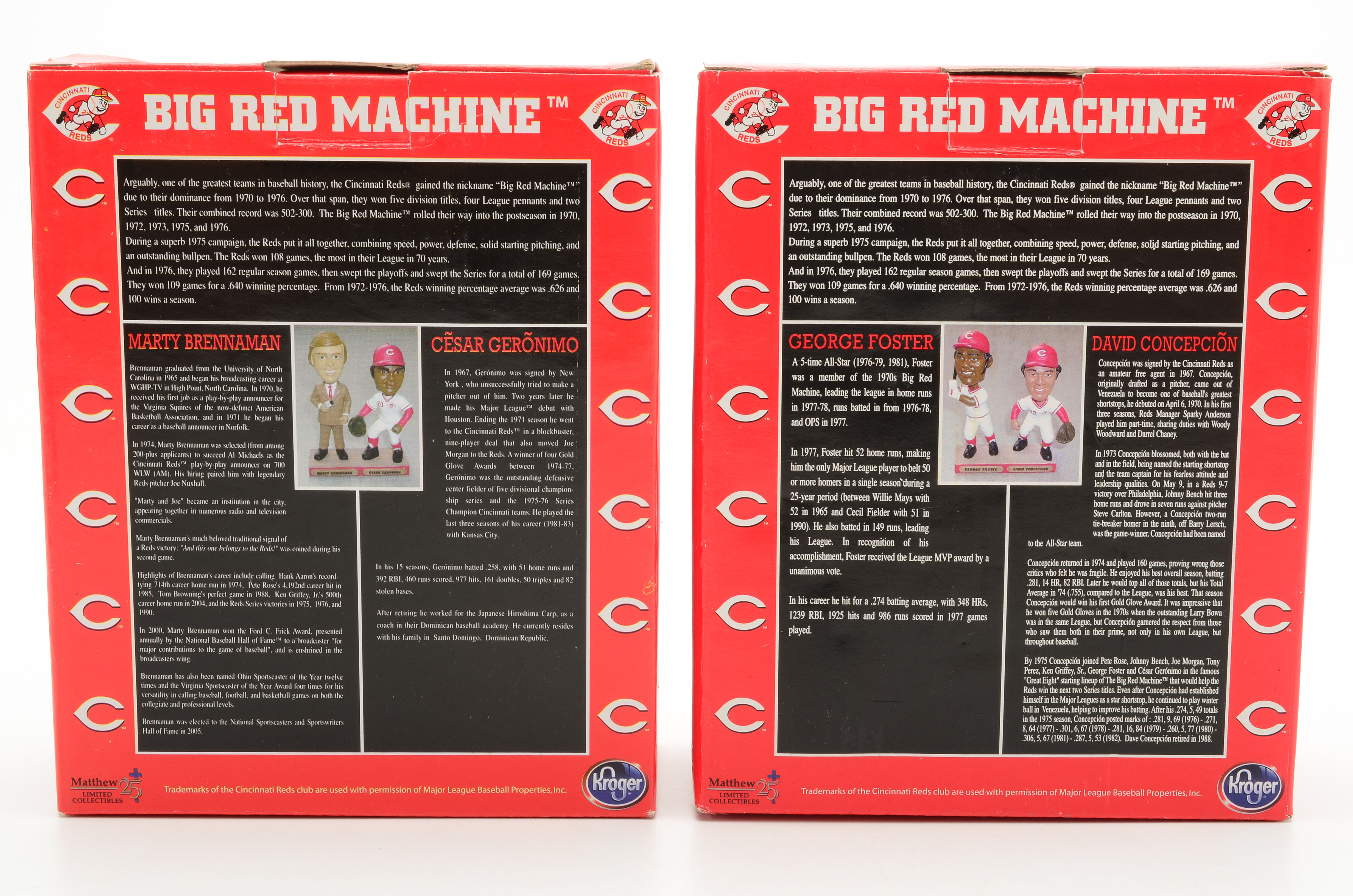 Dual Bobbleheads, Kearns, Nuxhall Statue