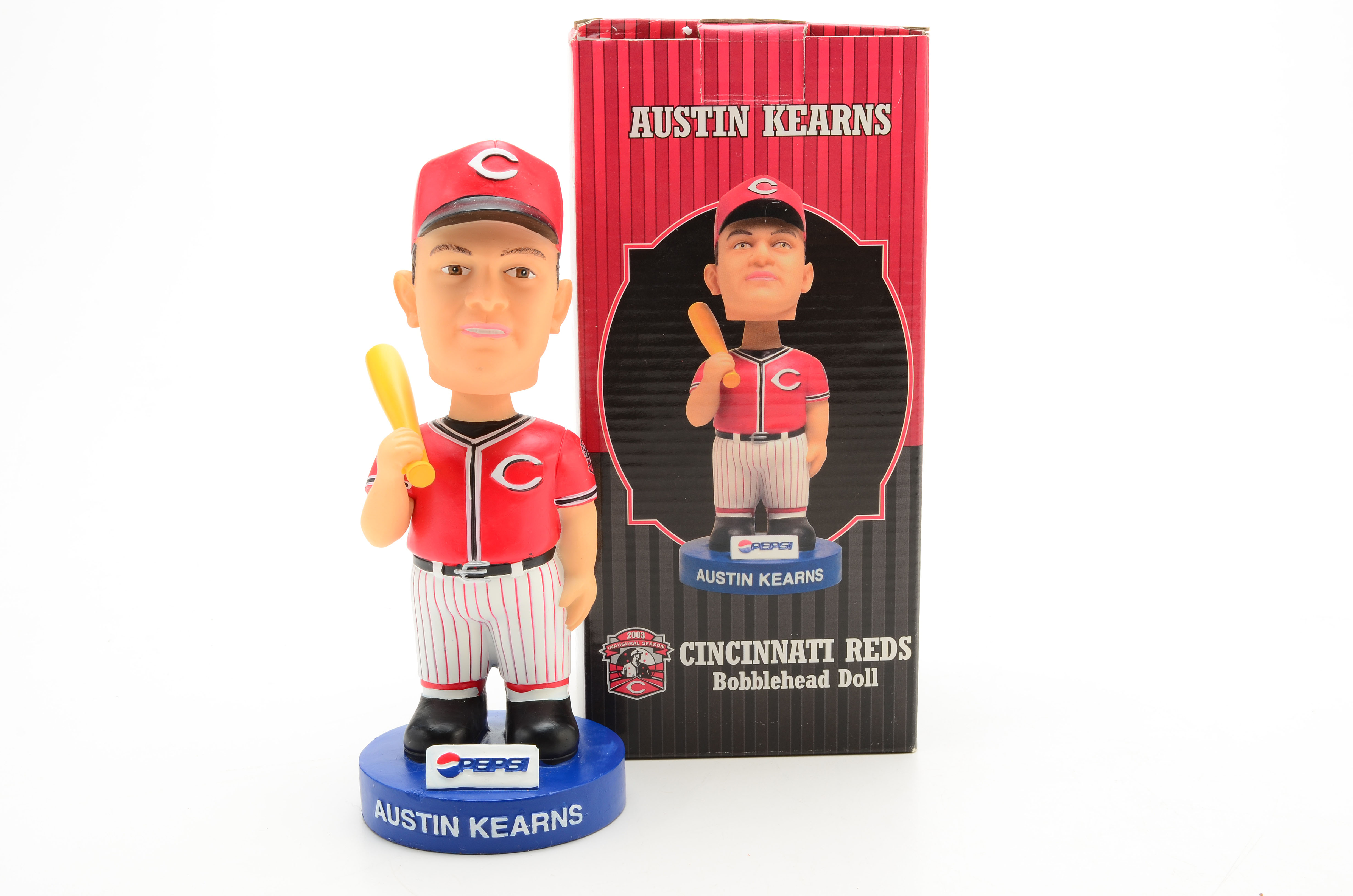 Dual Bobbleheads, Kearns, Nuxhall Statue