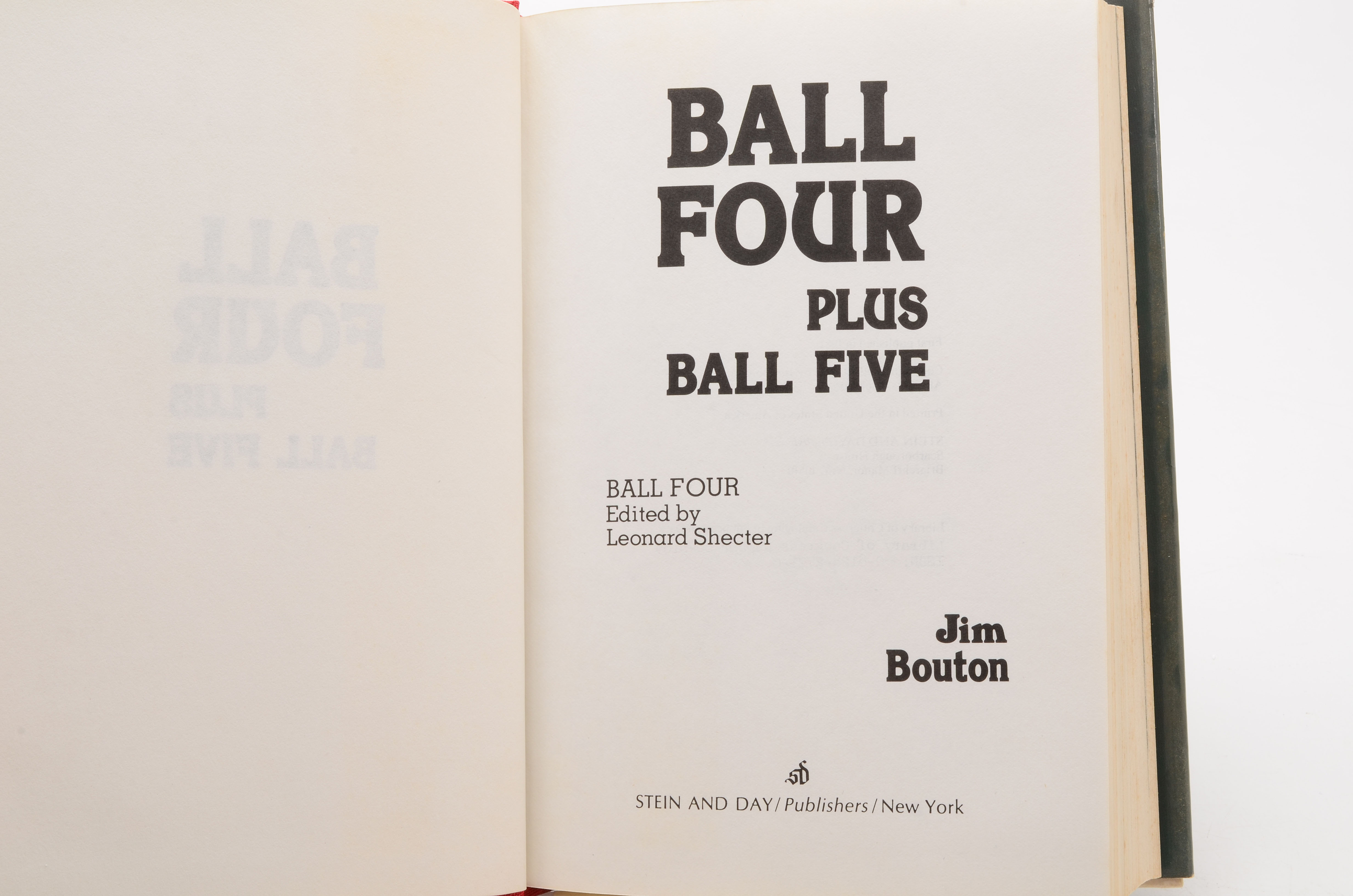 Jim Brosnan and Jim Bouton Signed Books