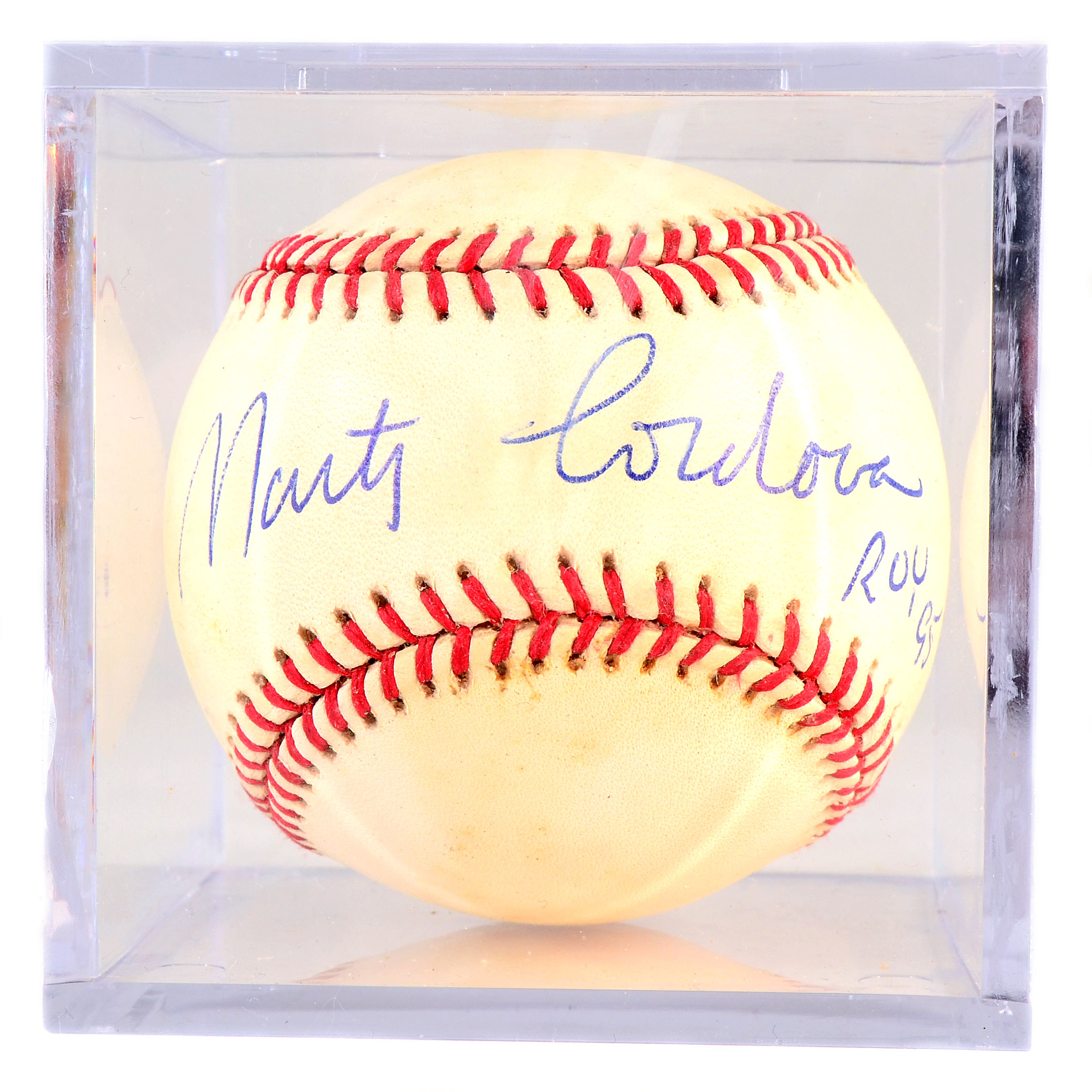 Marty Cordova Signed Baseball