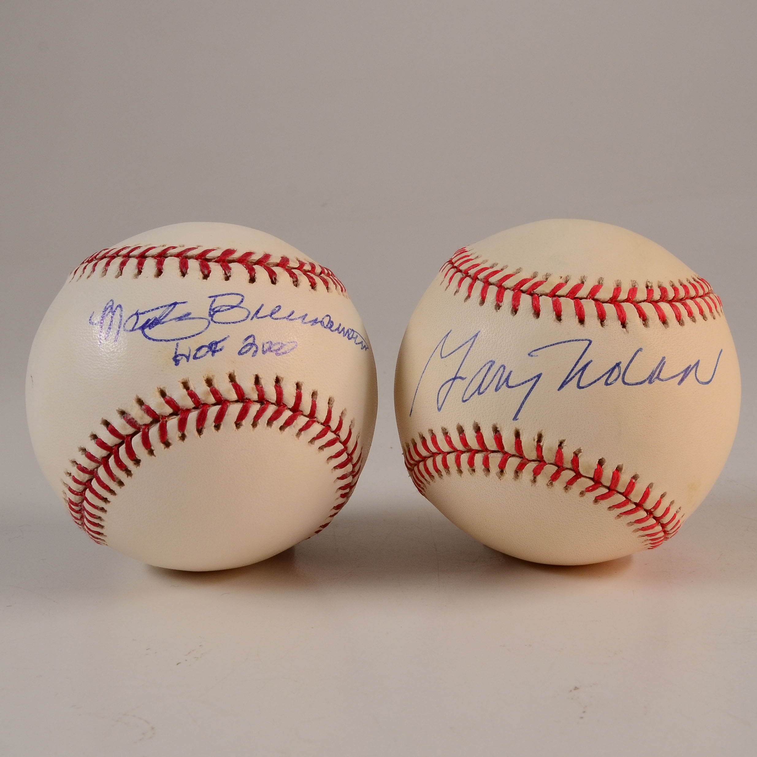 Brennaman and Nolan Signed Baseballs