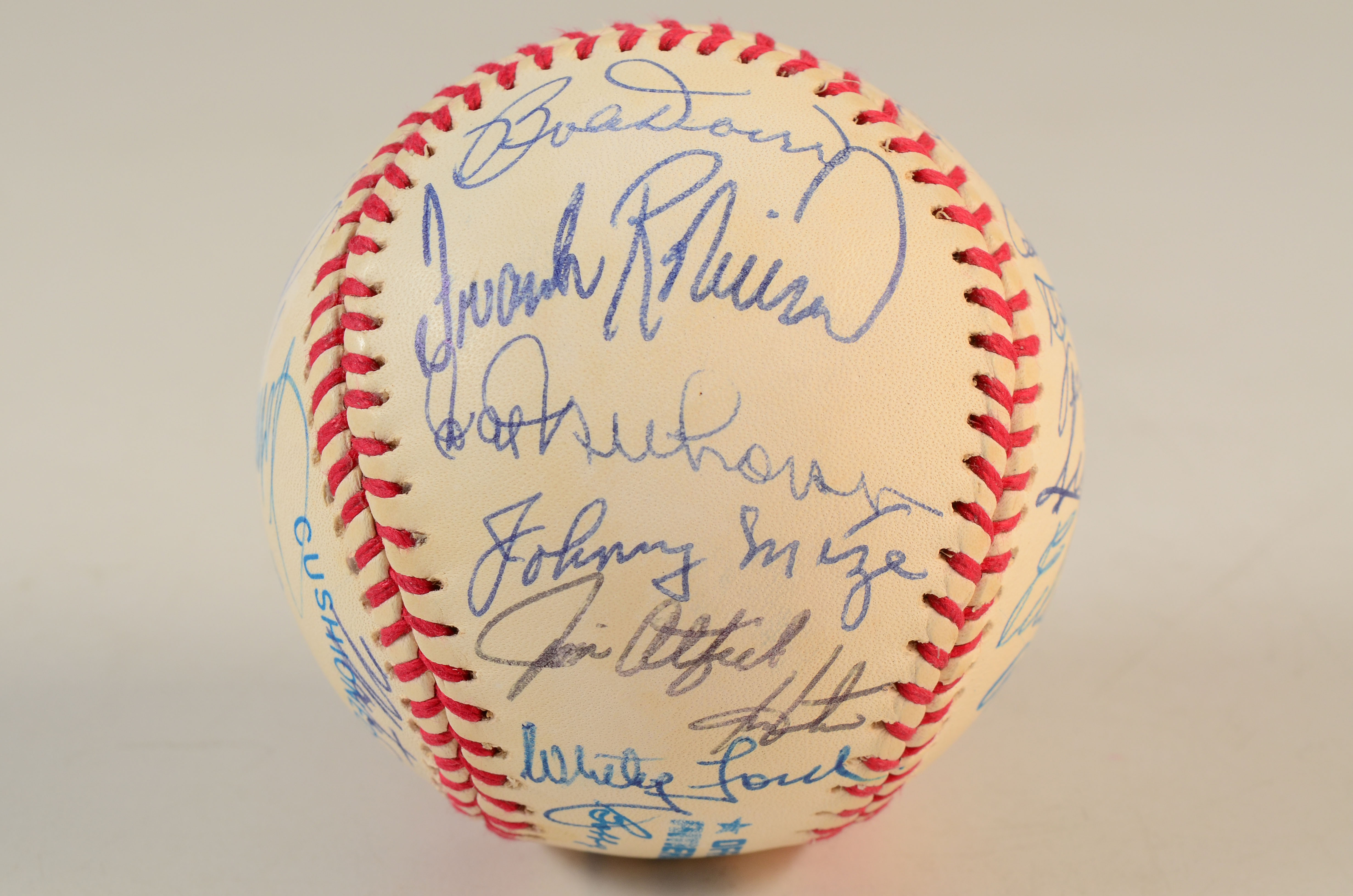 Hall of Famers Signed Baseball  COA